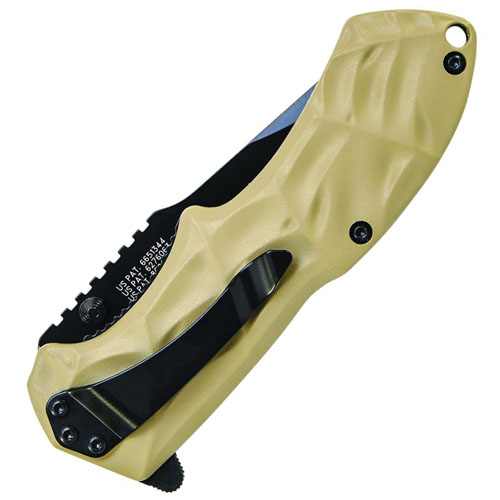 Smith & Wesson Black Ops Tanto Folding Knife - Tan Handle
