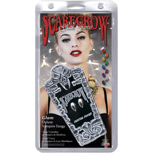 Scarecrow Classic Chrome Metallic Vampire Fangs