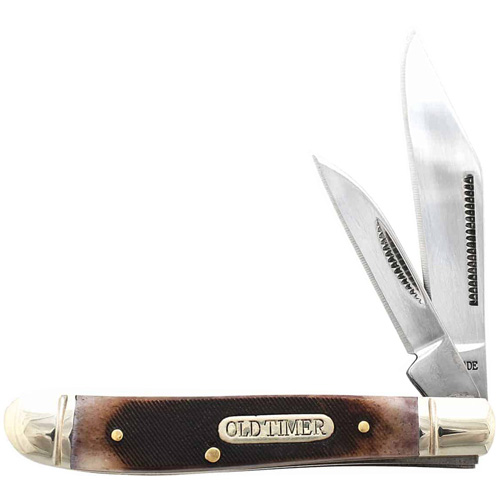 Schrade Old Timer 72OTB Genuine Bone Dog Leg Jack Folding Knife