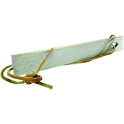 Schrade Old Timer Honesteel Sharpening Stone With Leather Lanyard And sheath