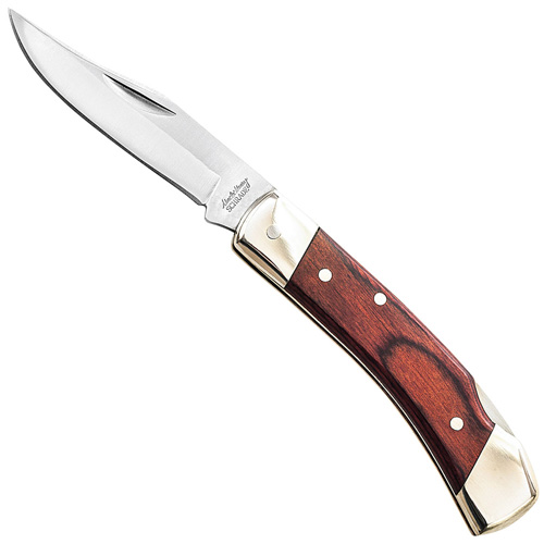 Schrade Uncle Henry Smokey Wood Handle Folding Knife