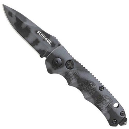 Schrade Mini Urban Camo 4116 Steel Blade Folding Knife