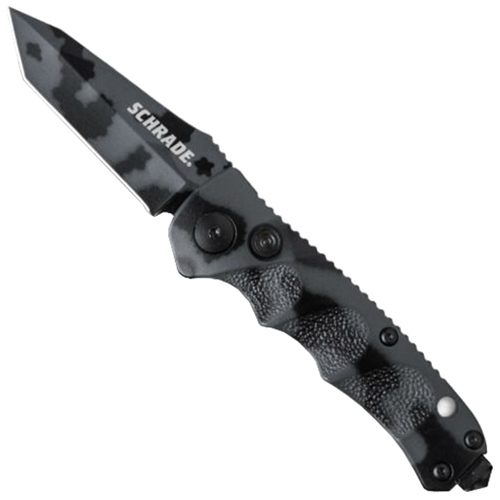 Schrade Mini Urban Camo 4116 Steel Blade Folding Knife
