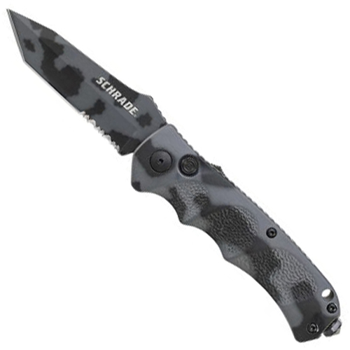 Schrade Mini Urban Camo 4116 Steel Blade Folding Knife