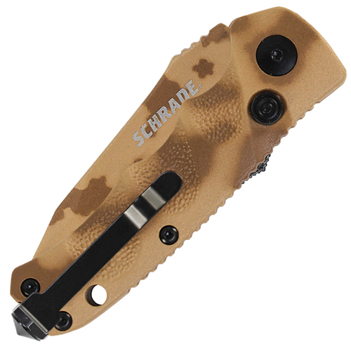 Schrade Mini Desert Camo Aluminum Handle Folder Knife