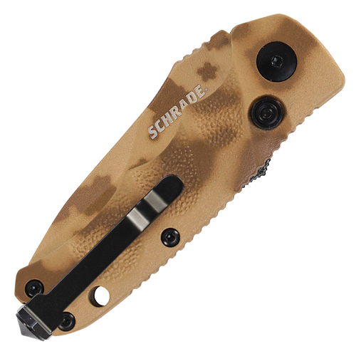 Schrade Mini Desert Camo Aluminum Handle Folder Knife