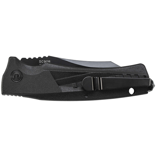 Schrade Push Button Lock Half Serrated Edge Folding Blade Knife