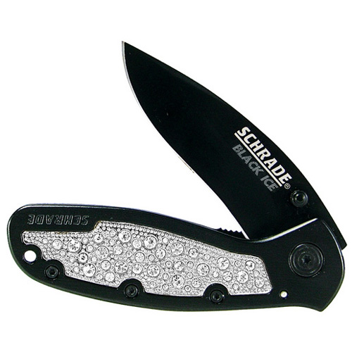 Schrade Bling Timer XT10 With Bling insert Linerlock Folder Knife
