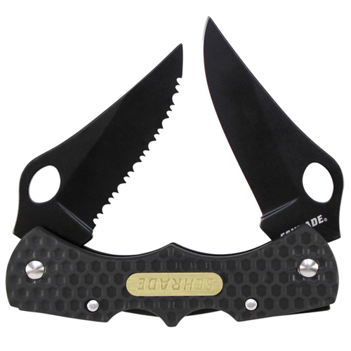 Schrade Double Lockback Two-Blade Folding Knife