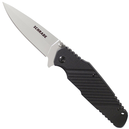 Schrade G10 Drop Point 9Cr18mov Steel Liner Lock
