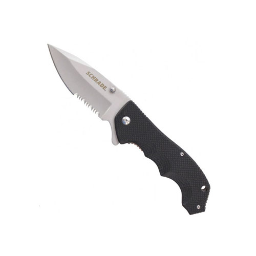 Schrade G10 Handle 40 Percent Serreted