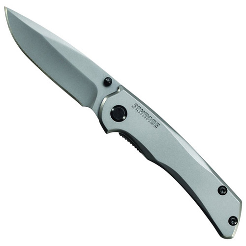 Schrade Titanium Coated 9Cr18mov Drop Point Blade