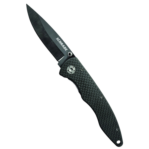 Schrade Large Ceramic Blade Carbon Fiber Handle