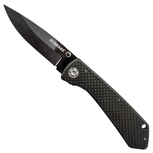 Schrade Ceramic Blade and Carbon Fiber Handle Folding Knife