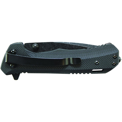 Schrade SCH501 Blackwash Finish 9Cr18Mov Steel Blade Folding Knife