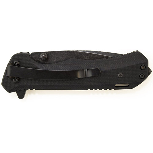Schrade SCH501 Blackwash Finish 9Cr18Mov Steel Blade Folding Knife