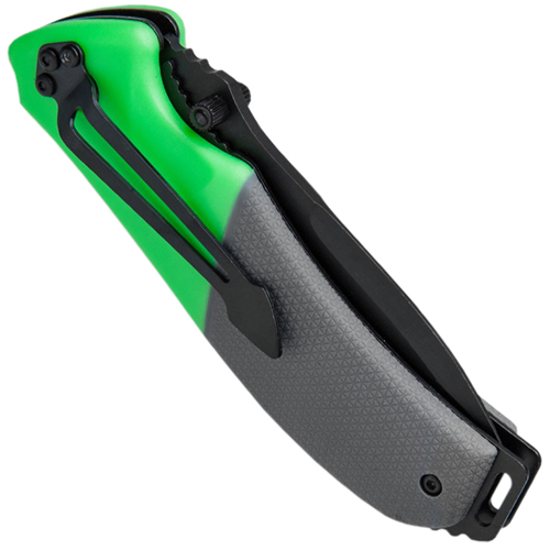 Schrade 3 Piece Black & Green Outdoor Fixed Blade/Folder/Axe Set