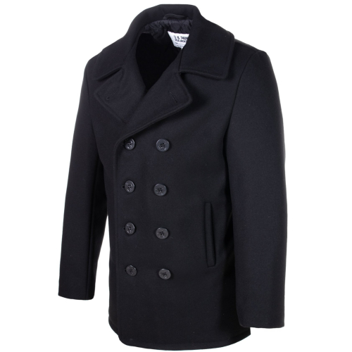 Schott NYC Melton Wool Pea Coat 32 oz