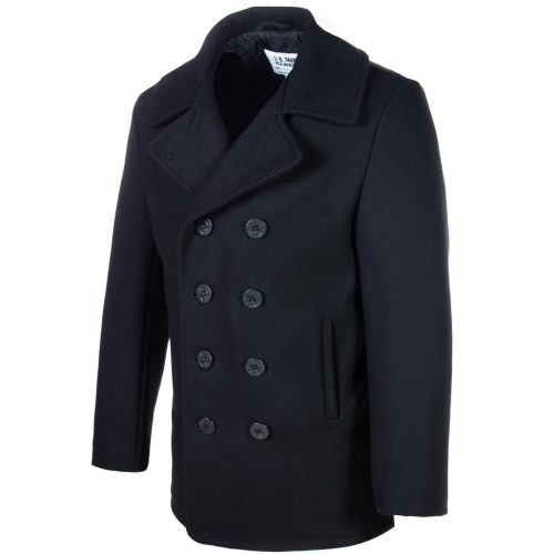 Schott NYC Melton Wool Pea Coat 32 oz