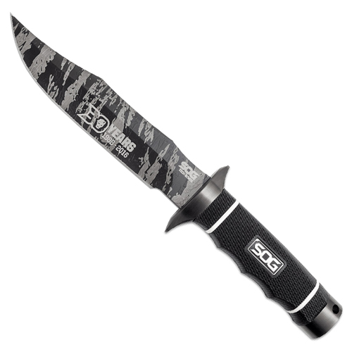 SOG ANV1001 30th Anniversary Tigerstripe Finish Blade Bowie Knife