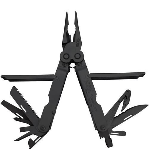 Black Oxide Nylon Sheath PowerLock EOD with V-Cutter