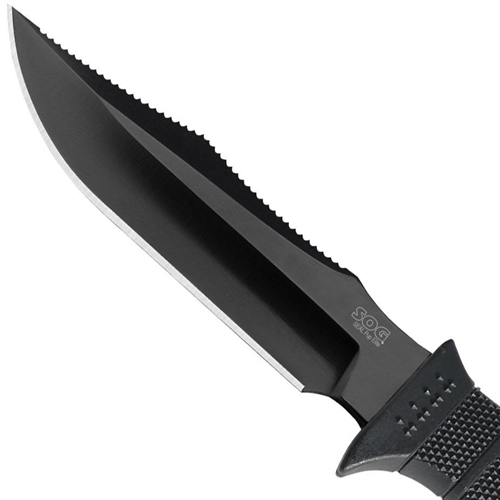 Sog SEAL Pup Elite Black Fixed Blade Knife