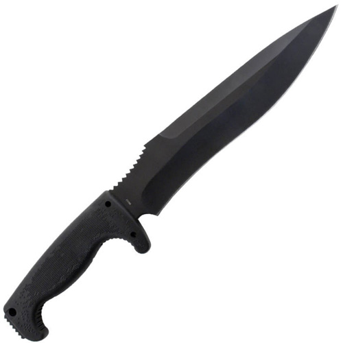 Jungle Warrior Black Kraton Handle Bowie Knife