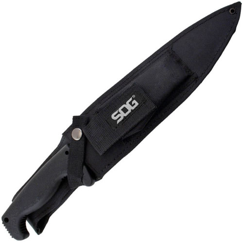 Jungle Warrior Black Kraton Handle Bowie Knife