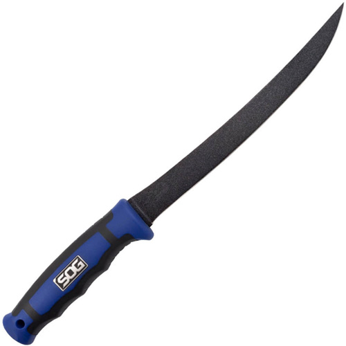 SOG Plain Edge Black Non-Stick Finish Blade Fillet Knife
