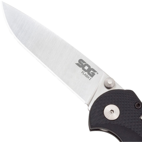 Satin Straight Edge Flash I Knife