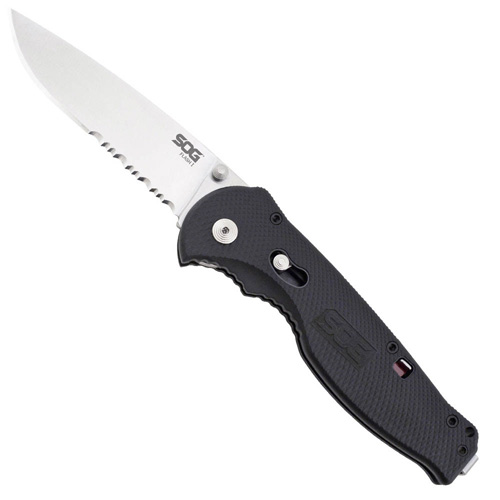 SOG Flash II Partially Black TiNi Folding Knife