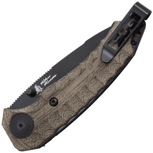 Kiku VG-10 Steel Tanto Style Folding Blade Knife
