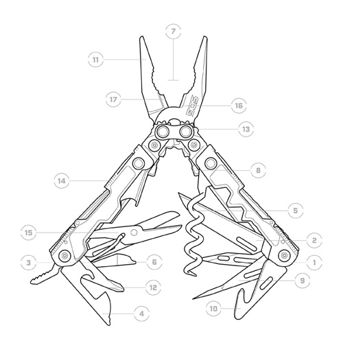 SOG PowerLitre Stainless Steel Mini Multi-Tool