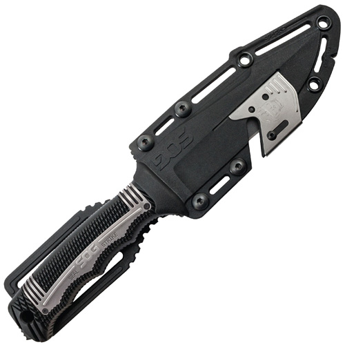 SEAL Strike Half Serrated Edge Fixed Blade Knife