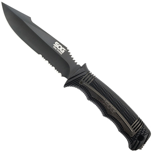 SEAL Strike Half Serrated Edge Fixed Blade Knife