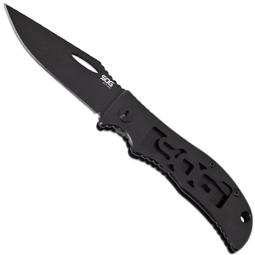 Sog Sliptron Black Folding Knife