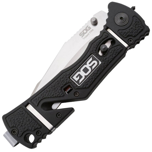 Trident Elite GRN/TPR/Stainless Steel Handle Folding Knife