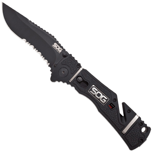 Trident Elite GRN/TPR/Stainless Steel Handle Folding Knife