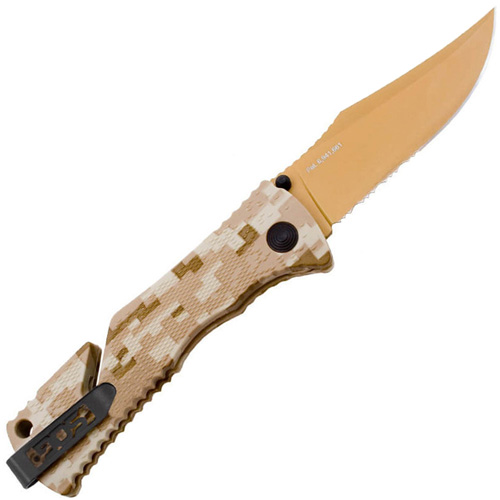 Trident Glass-Reinforced Nylon Handle Folding Knife