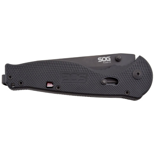 Partially Serrated Flash II With Black TiNi Tanto Knife