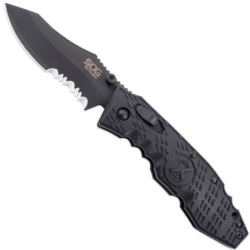 Sog Toothlock Black Folding Knife