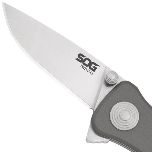 Sog Twitch Folding Knife - Graphite Handle