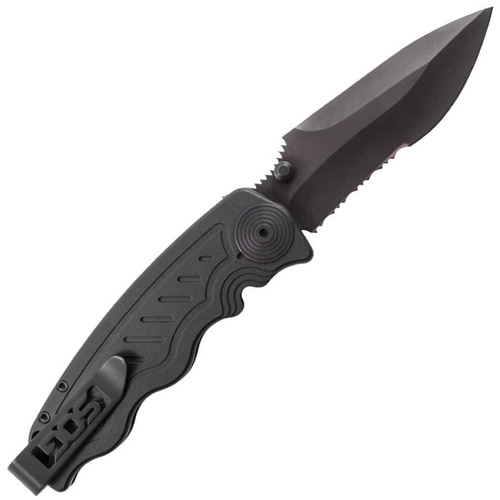 Zoom Mini AUS-8 Steel Drop Point Folding Blade Knife