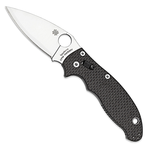 Spyderco Manix 2 Folding Knife With Composite Satin Blade And Carbon Fiber Handles Sprint Run