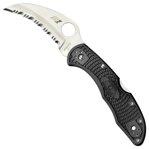 Spyderco Tasman Salt 2 Hawkbill Blade Folding Knife