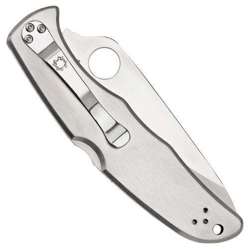 Spyderco Endura 4 Stainless Steel Satin Handle Folding Knife