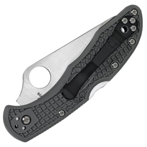 Spyderco Delica 4 Half Serrated Edge Folding Blade Knife