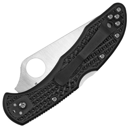 Spyderco Delica 4 Black FRN Handle Folding Blade Knife