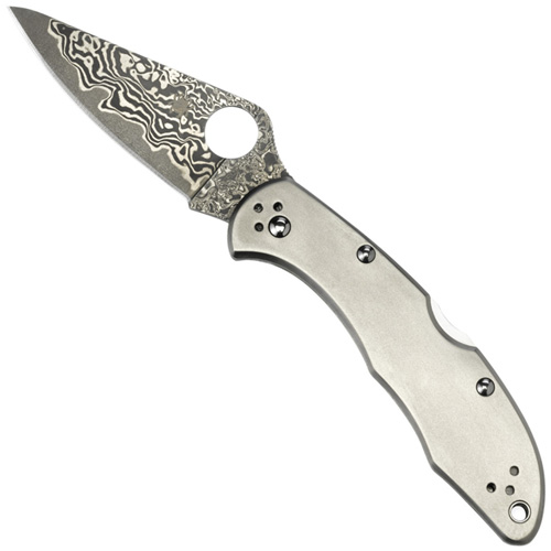 Delica 4 VG-10 Damascus Blade Folding Knife