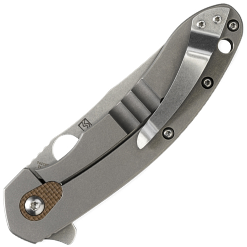 Brad Southard Earth-Brown G-10 Handle Folding Blade Knife